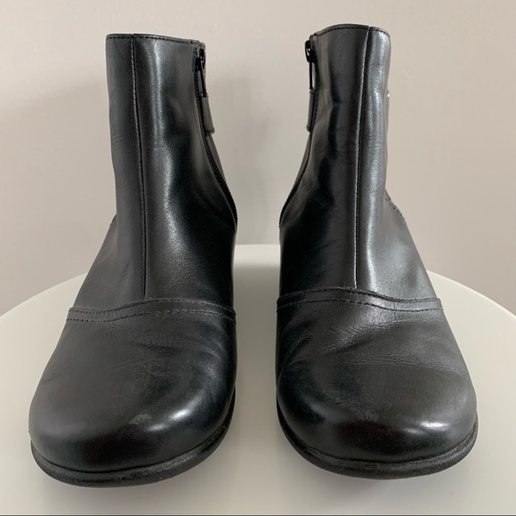 Hush Puppies Kana - Black Leather Waterproof Insulated Ankle Boots - Size 8.5M - Picture 3 of 14